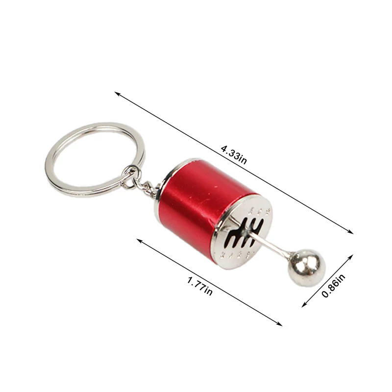 

Creative Car 6 Speed Gearbox Gear Head Keychain Manual Transmission Lever Metal Key Ring Car Refitting Metal Pendant Keychain