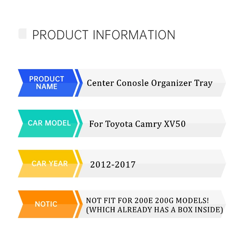 Фотобокс для Toyota Camry XV50 2012-2017 аксессуары центральная консоль органайзер