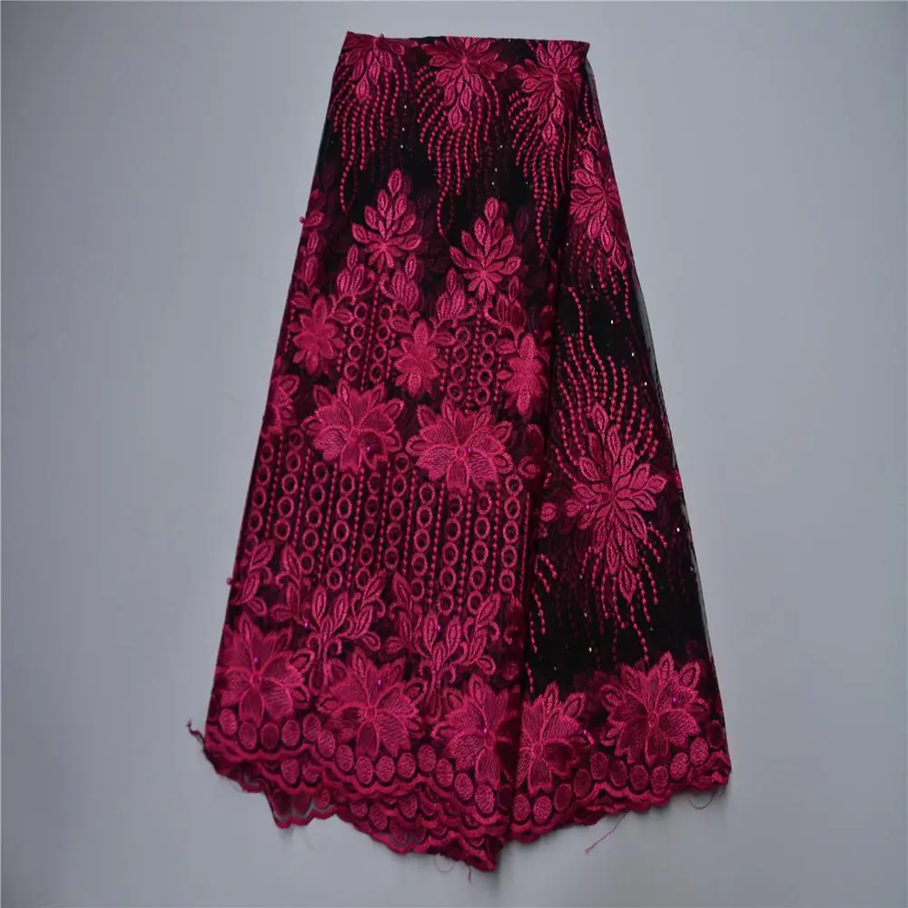 Африканская Тюлевая кружевная ткань высококачественная вышитые французские