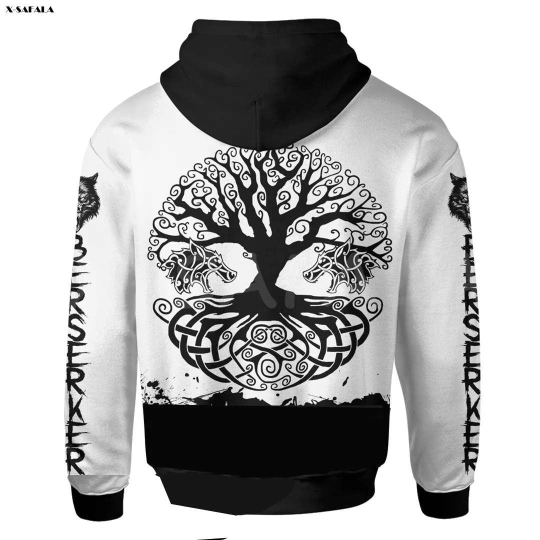 Толстовка мужская и женская с 3D-принтом пуловер на молнии свитшот топор череп