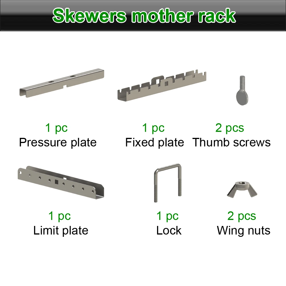 ZENOBBQ Подставка для шампуров, вращающаяся жареная нержавеющая сталь, гриль для барбекю, шампуры, полка для креветок, мяса, выпечка любого длины шампуров мартин арутюнян марспед арутюнян у жоржа вах мама джан гриль мангал барбекю