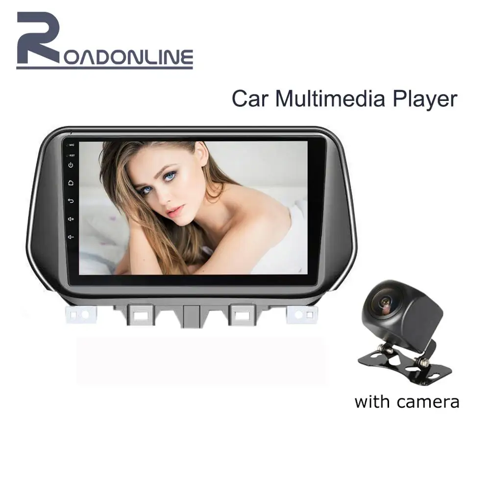 Android 1Din 10," Автомобильный Радио стерео плеер через 4G/wifi/MP4/Bluetooth с камерой заднего вида/сенсорным экраном для Hyunda Tucson