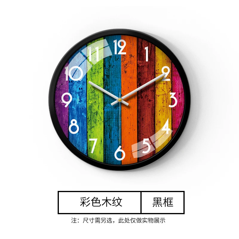 

European Simple Wall Clock Silent Classic Fashion Glass Office Round Wall Clock Modern Design Reloj De Pared Room Decor BD50WC