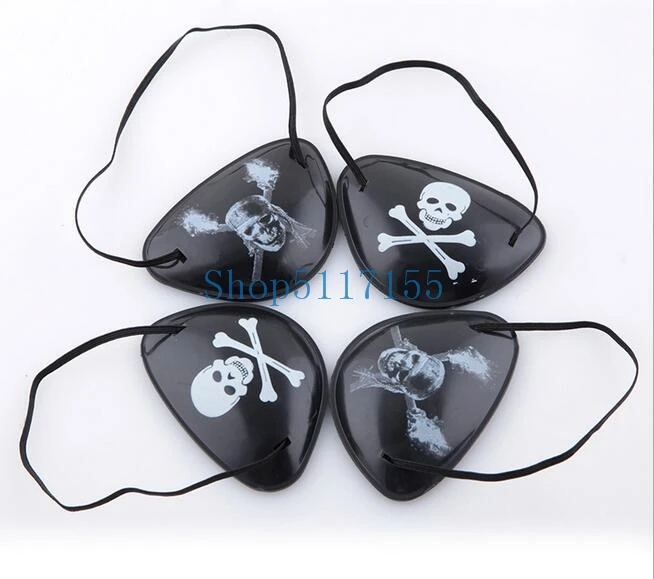

New Christmas Halloween Costume Kids Toy Eye Patch Blindage accessories pirate One-eye Pirate Eye Patch Mask with Flexible Rope