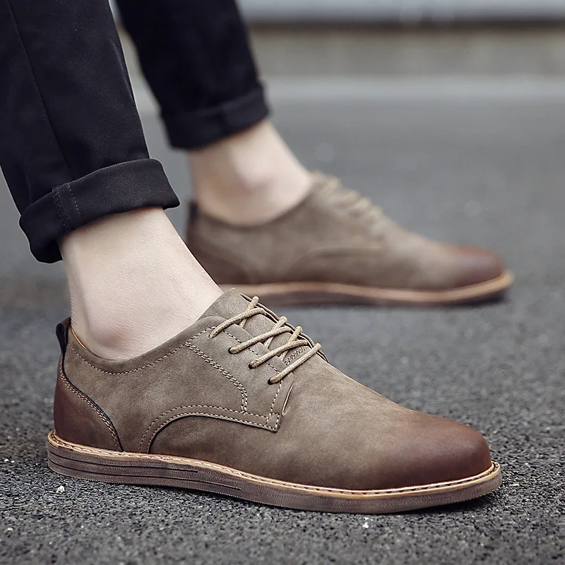 

Spring Fashion Men's Shoes High Quality Casual Leather Shoes Comfortable Footwear For Male
