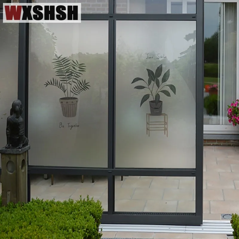 

90 см x 100 см пользовательский размер статическое цепляющееся окно стикер горшок растения плесень-доказательство стеклянное покрытие для ванной комнаты спальни кухни балкона