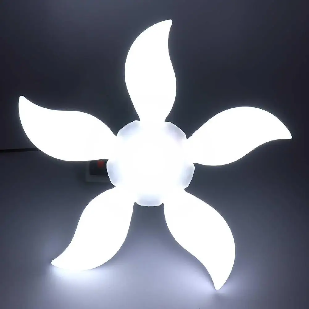Подвесной светильник LumiParty 75 Вт 140 светодиодов для гаража 5 листьев складной