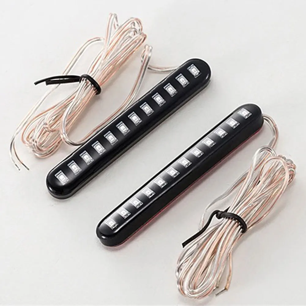 Универсальный мигающий светильник 2 шт. последовательный поток 12 светодиодных