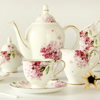 15piece guci coffee set european tea set ceramic afternoon tea set british coffee cup plate set bone china household