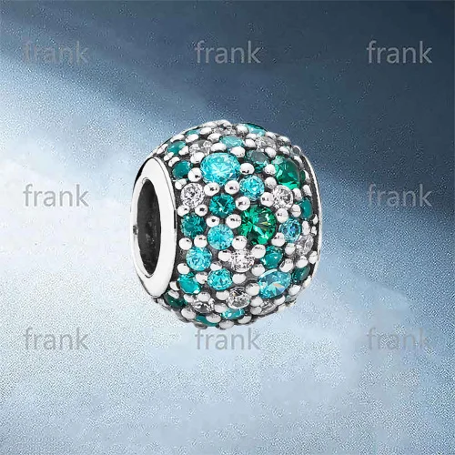 

791261MCZMX OCEAN MOSAIC PAVE BALL CHARM