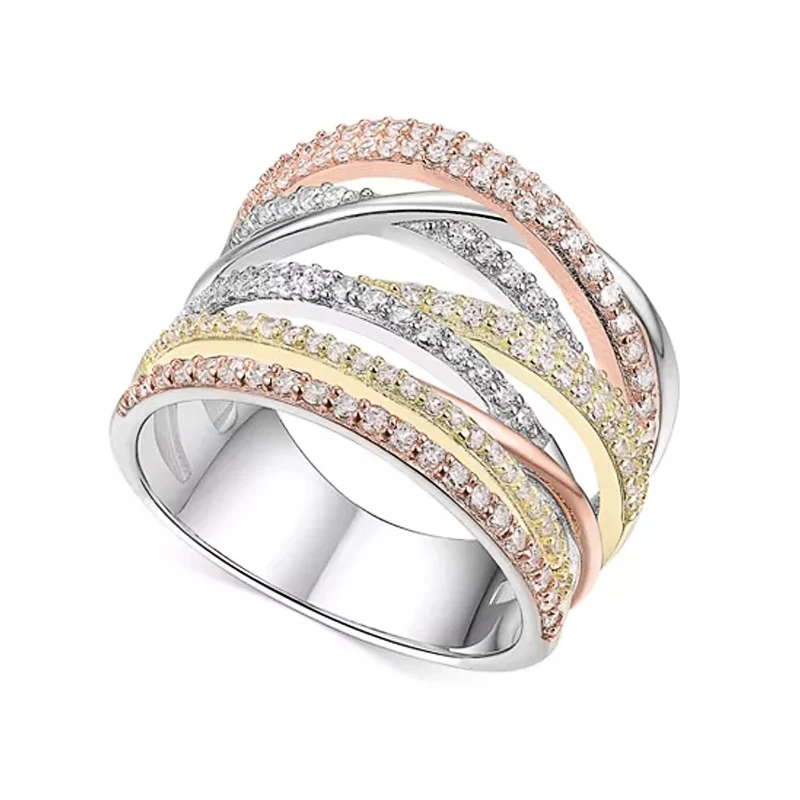 Huitan Сверкающее полностью выложенное кристаллом циркония камень крест женское