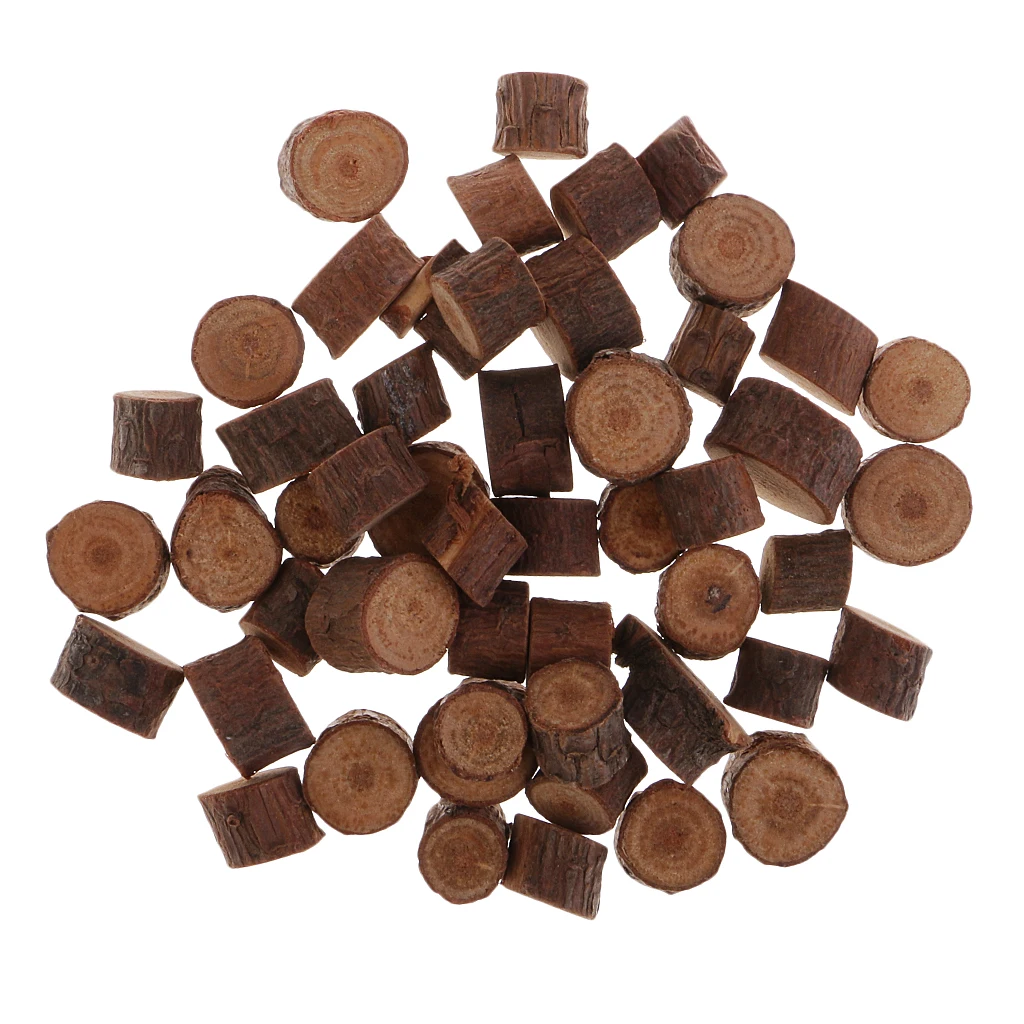 

50pcs /Pack Rustic Wood Round Cutting Slices Tree Discs For DIY Crafts Wedding Site Decors Party Adornments