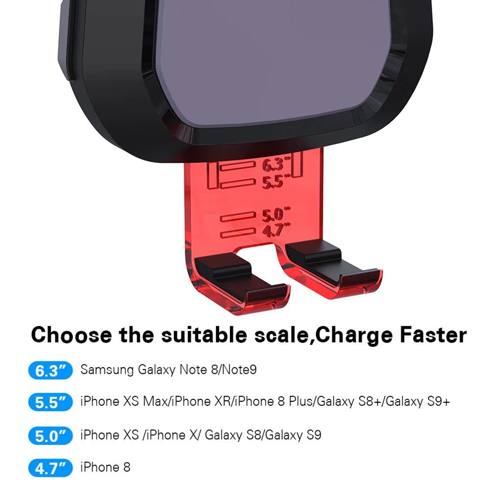 Автомобильное беспроводное зарядное устройство FLOVEME 10 Вт для iPhone 11 Pro X XR 8