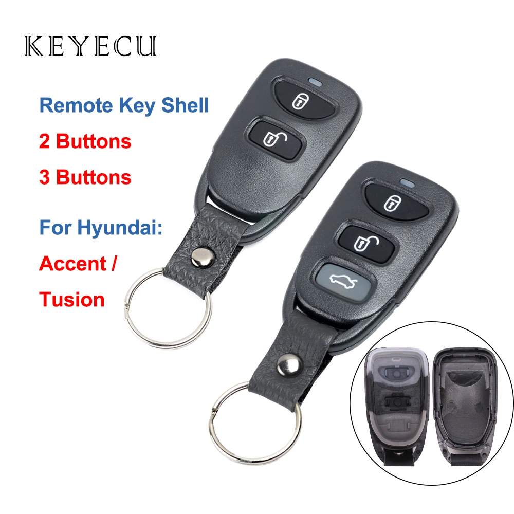 Чехол Keyecu для Hyundai Tucson Accent Santa Fe 2005 2006 2007 2008 2009|Ключ от авто| |