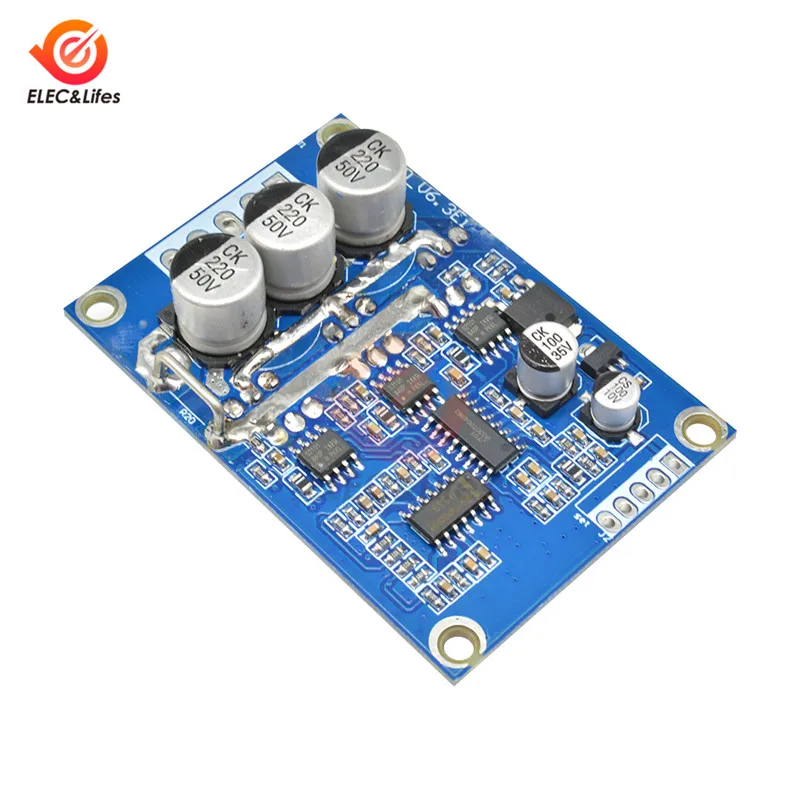 DC 12V 36V 500W ШИМ бесщеточный мотор управления Лер без Холла балансировка двигателя