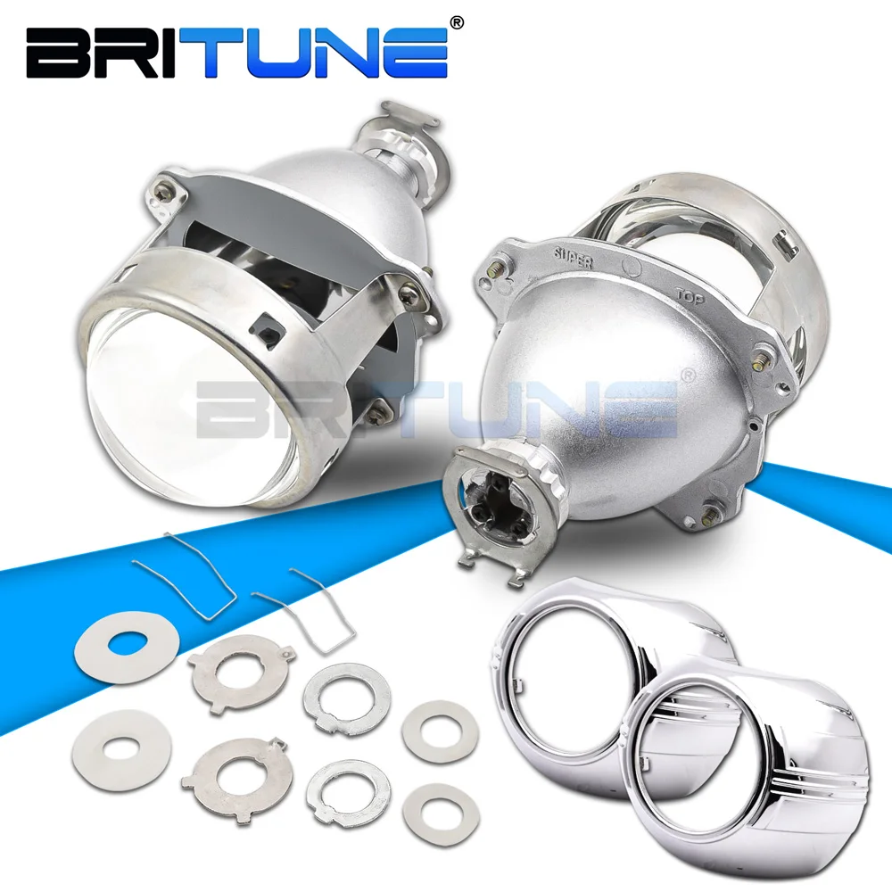 Автомобильные линзы в Фару H7 H4 биксеноновый модифицированный проектор 3 0 дюймов