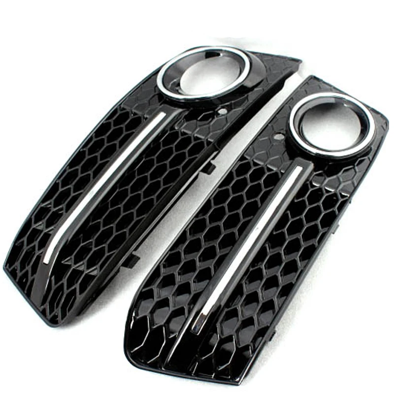 A4 B8 Черная передняя противотуманная фара рамка обрезанная маска для Audi Sedan Non sline 09