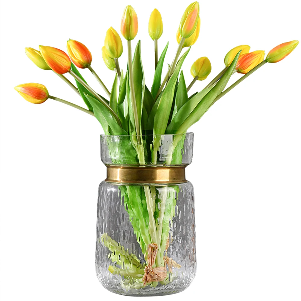 Европейский Стиль в форме тюльпана от бонсай искусственная Цветочная подделка
