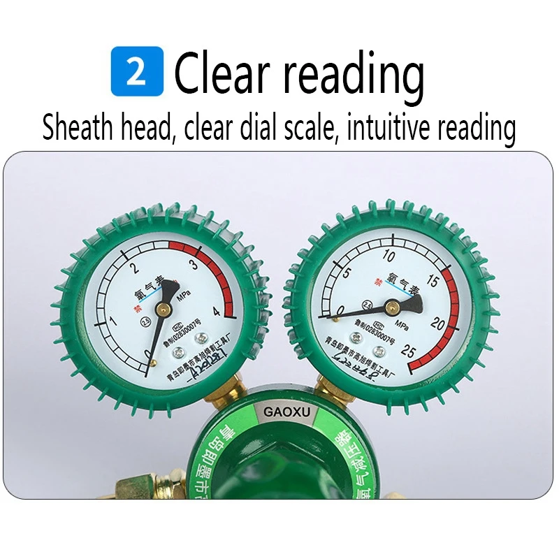 Oxygen Gas Bottle Regulators O2 Reducing Pressure Inhaler Acetylene Double Gauge Regulator Tank | Инструменты