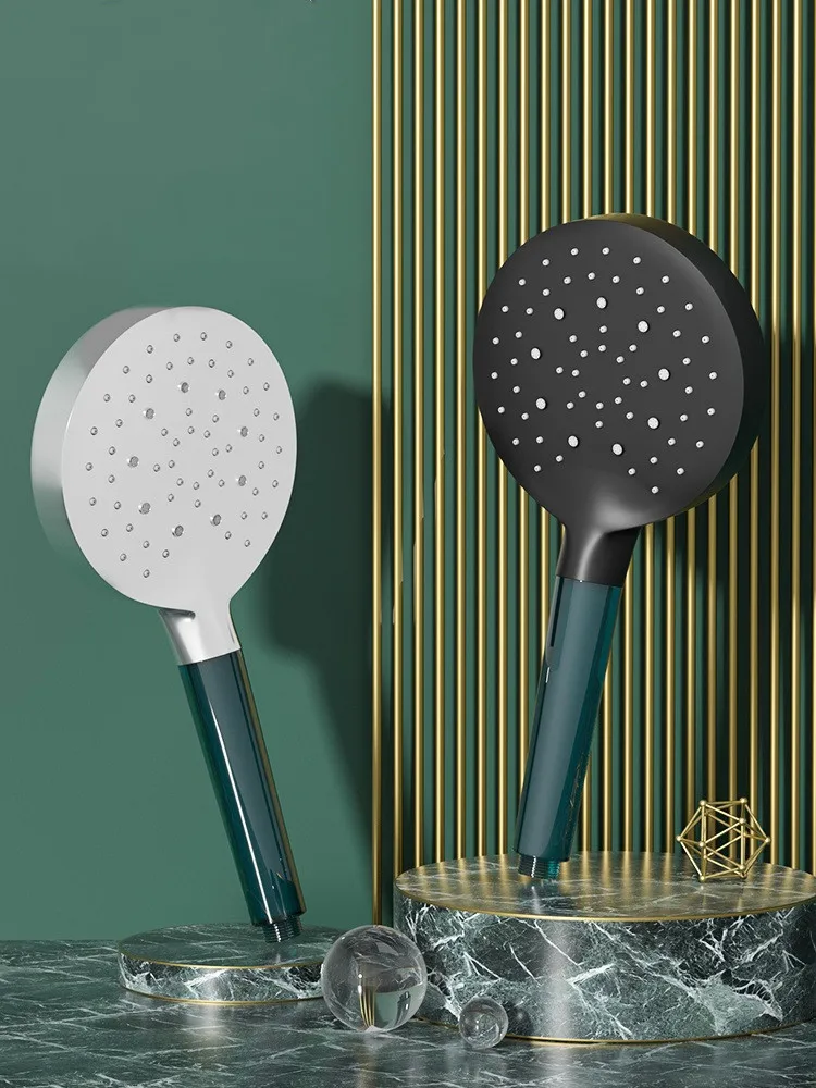 

Bathroom Showers Saving Filter Large Panel 3 Gears Head Bath Rainfall Water Adjustable Black Faucet Shower Head Accessories