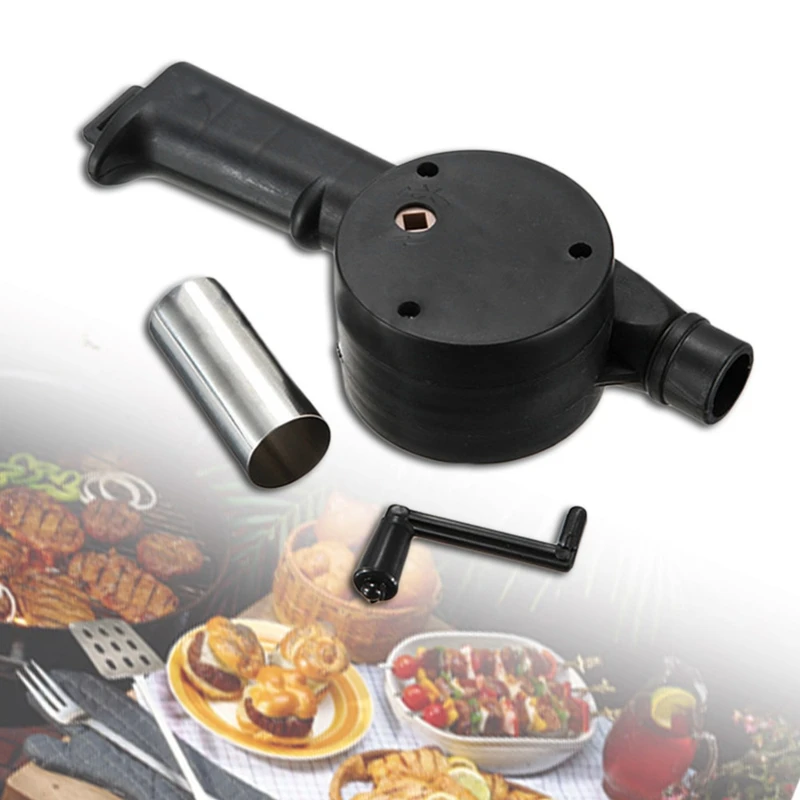 

Manual Blower Outdoor Barbecue Fan Air Blower Grill Accessories High Quality Plastic & Stainless Steel BBQ Tools