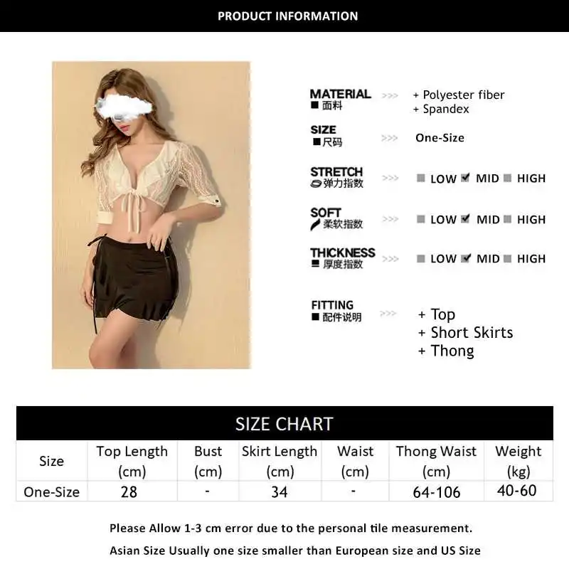 

Sexy women's erotic lingerie sexy secretary cosplay suit mid-mango mesh top skirt short, deep ensemble, ladies'underwear