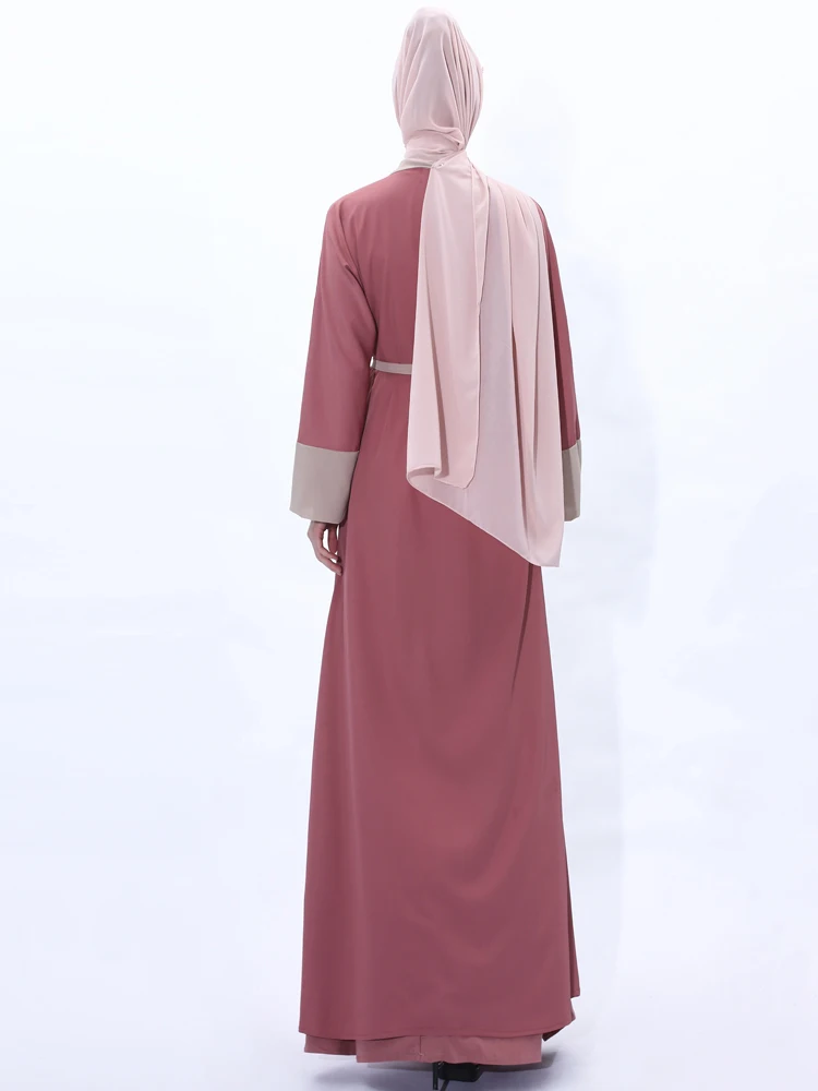 New Women Plain Open Abaya Dubai Kimono Cardigan Muslim Clothes Moslem Coat Dress Kaftan Caftan Islam Clothing De Mode Femm Lady
