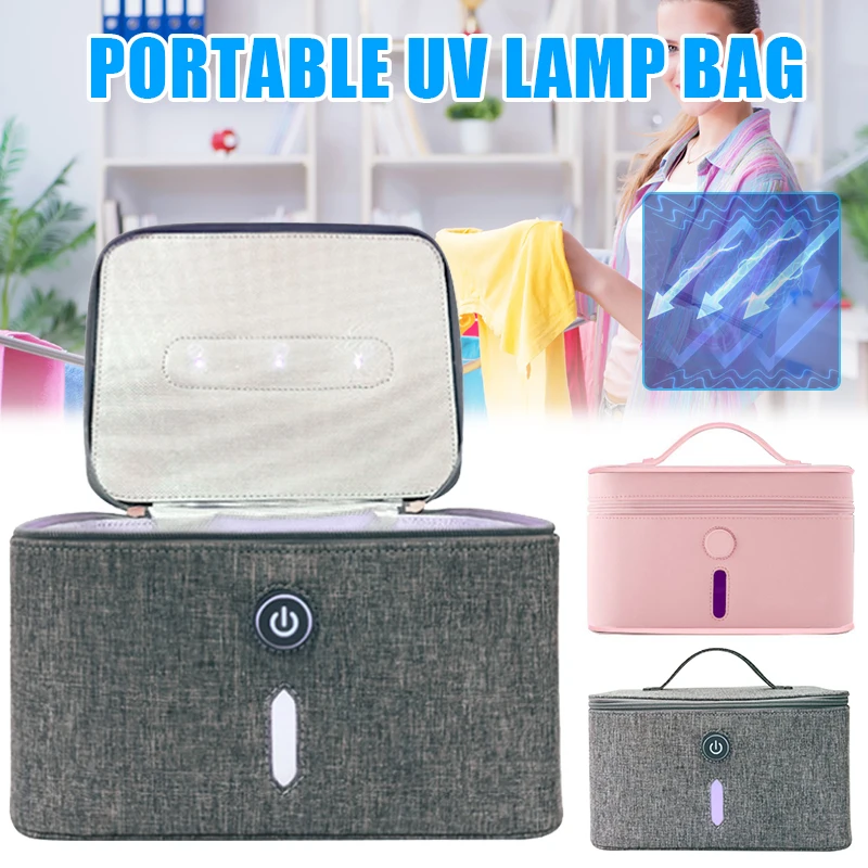 

Newly Portable UV Cleaning Bag USB LED Zipper Case for Bottle Underwear Clothes Home CLA88
