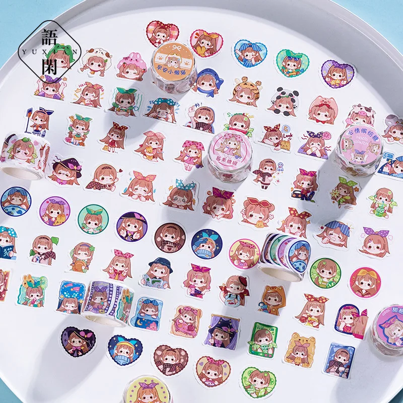 100 шт./рулон декоративные наклейки сделай сам | Канцтовары для офиса и дома