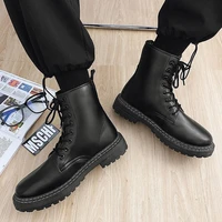 martin boots male high help leather boots and thick bottom 2021 new winter boots boots male man martin boots