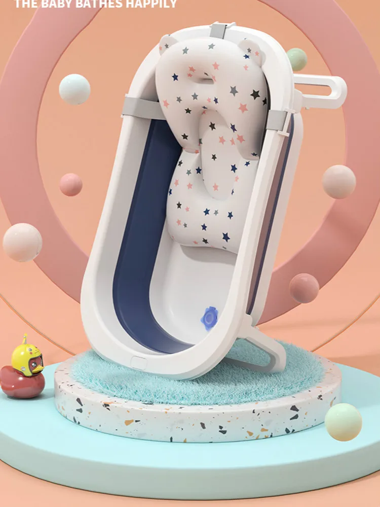 

Umaubaby Baby Bathtub Bathtub Baby Foldable Toddler Sitting Large Bathtub Kid Home Newborn Children's Products