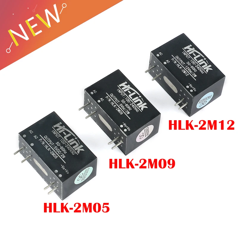 Mini 220 В до 5 В/9 В/12 В мини модуль питания, Интеллектуальный бытовой выключатель модуль питания HLK-2M05 HLK-2M09 HLK-2M12
