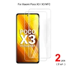 Для Xiaomi Poco X3 NFC  X3 Premium 2.5D HD закаленное стекло Защита для экрана Защитная пленка HD прозрачная защита