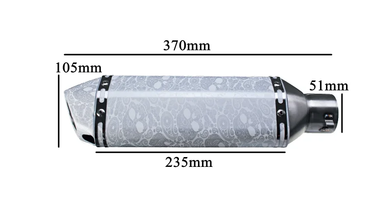 Глушитель для Akrapovic выхлопной трубы мотоцикла escape для trk502 suzuki gsr 600 crf 230 egzoz mt10 xadv r1200rt ninja300 xmax