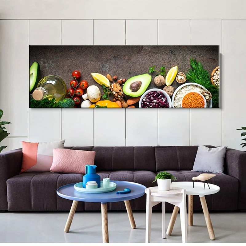 Плакат с принтом в скандинавском стиле настенный художественный холст вкусная