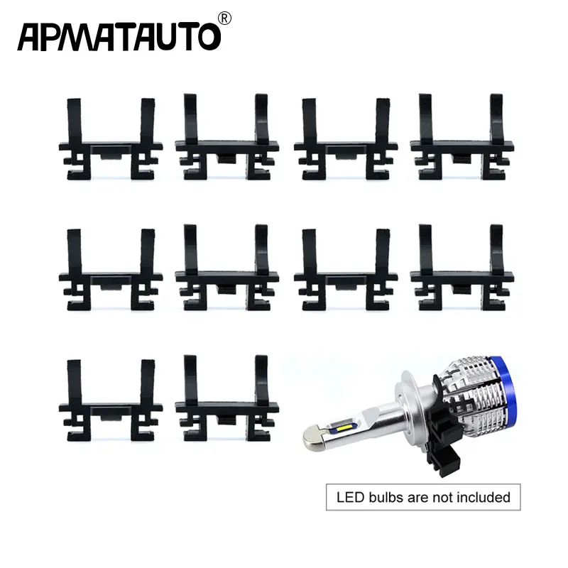 2 шт. H7 светодиодный фар лампа держатель опорный кронштейн с адаптером для Fiat Land