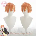 Парик анихут шинономе акито оранжевый Косплей проект SEKAI красочная сцена! Термостойкие синтетические волосы для косплея Shinonome Akito