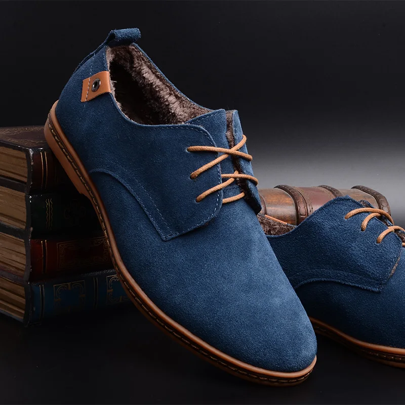 Velvet Blue FONIRRA/Новинка года; классические мужские оксфорды из натуральной кожи; повседневная обувь; сезон осень-лето; Мужские модельные туфли; однотонные Итальянские кроссовки на плоской подошве; 046 - Цвет: Velvet Blue