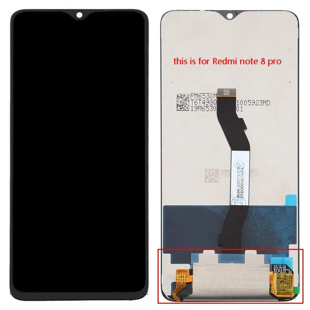 Для Xiaomi Redmi Note 8 Pro lcd note8 pro дисплей и кодирующий преобразователь сенсорного экрана