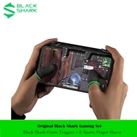 original black shark game triggers set add e sports finger sleeve joystick controller handle for 3 3s 3 pro iphone xiaomi
