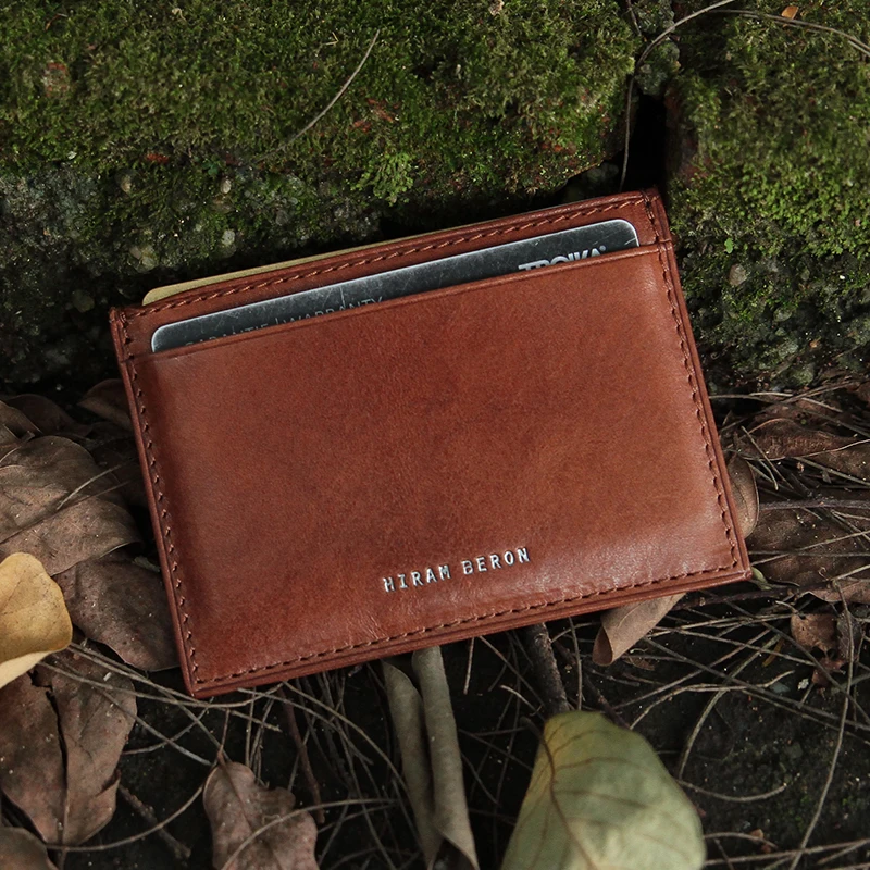 Кошелек мужской кожаный с RFID блокировкой и отделением для карт|card holder rfid|leather card