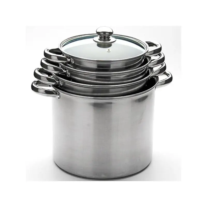 Набор кастрюль MAYER & BOCH 23461 8 предметов стальной|Наборы посуды| |