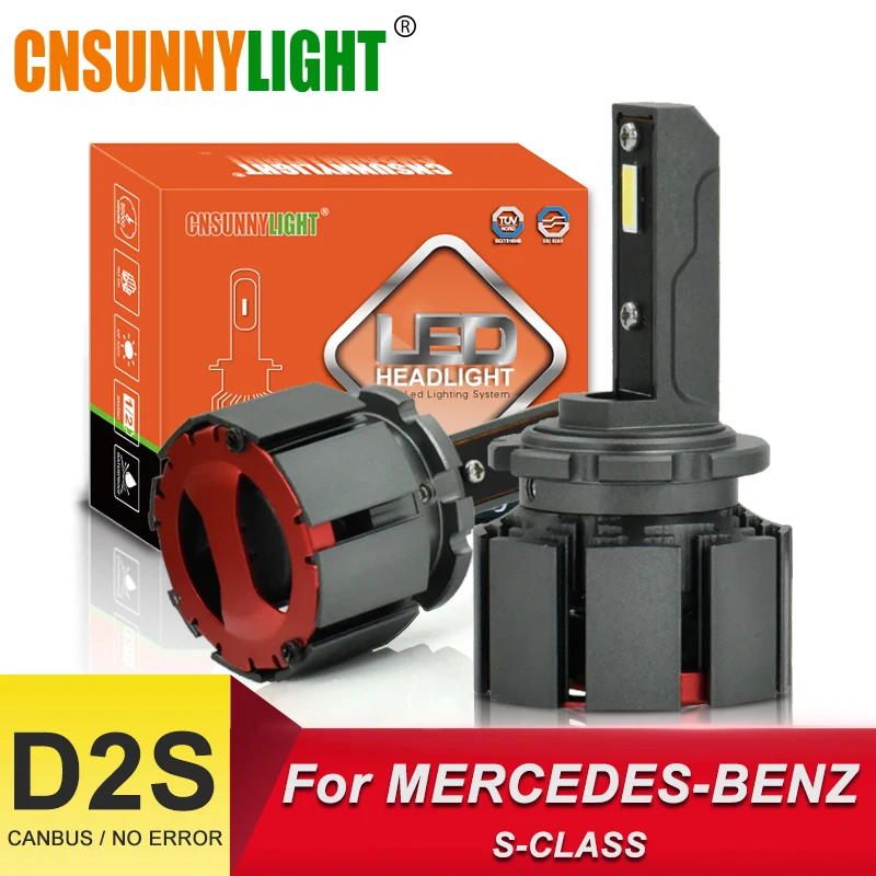 Автомобильная фара CNSUNNYLIGHT D2S D2R без ошибок лампы D1S 10000Lm для Mercedes Benz W140 W200 W221 купе C140