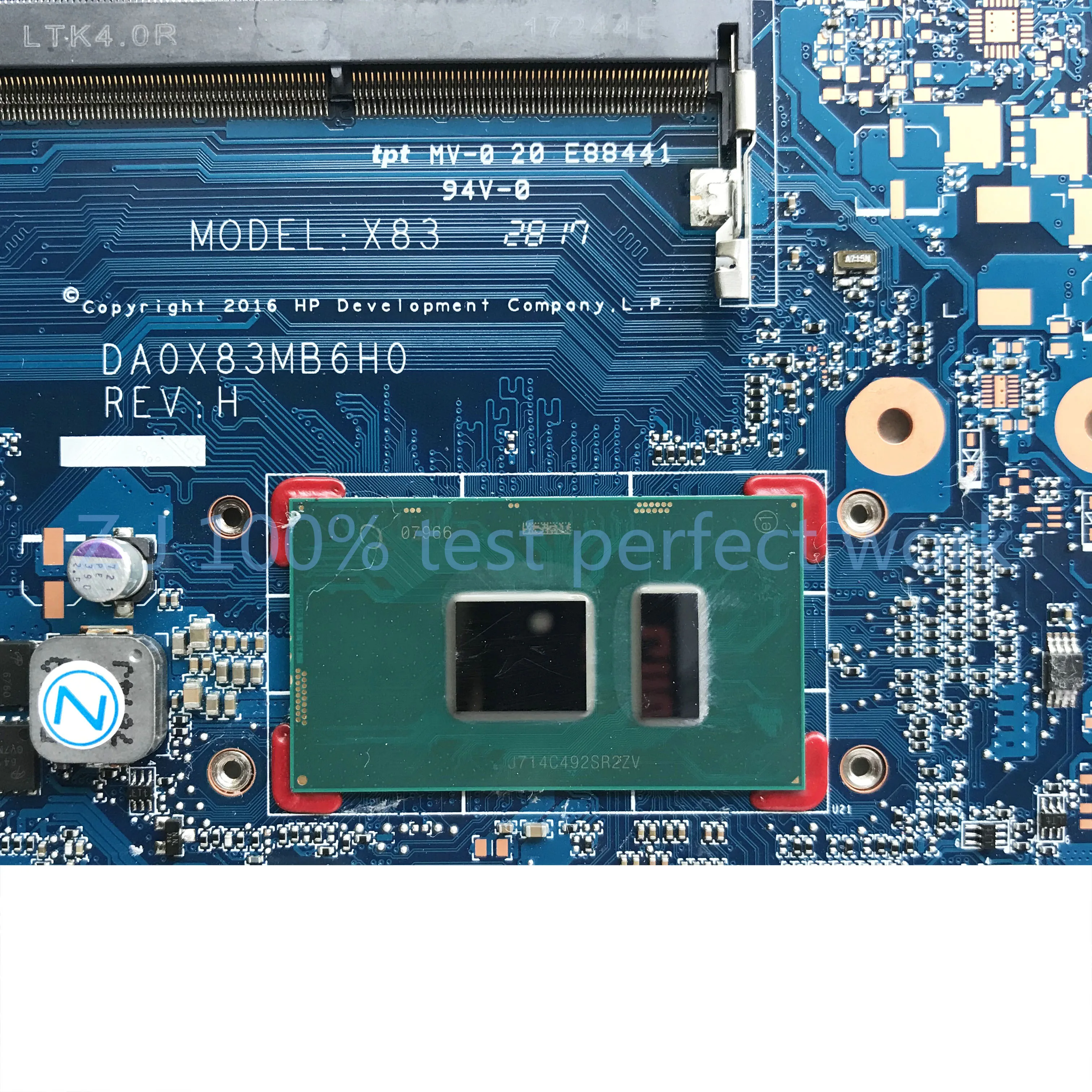 Материнская плата 907712-601 для ноутбука HP 450 470 G4 материнская DA0X83MB6H0 с SR2ZV i7-7500U ЦП DDR4