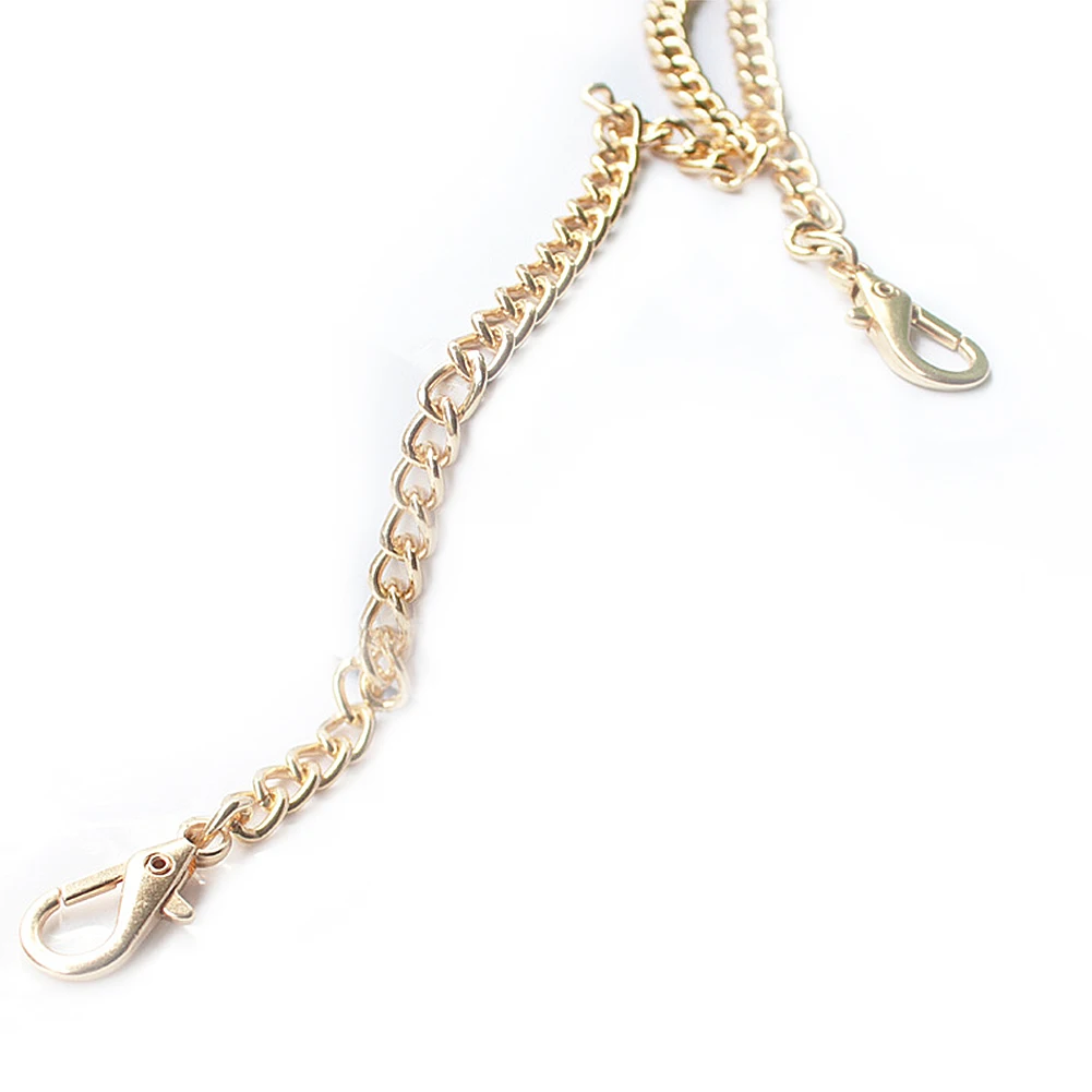 

120cm Handbag Metal Chains Shoulder Bag Strap DIY Purse Chain Handles Bag Accessories Chain with Buckles Handles Bag Strap