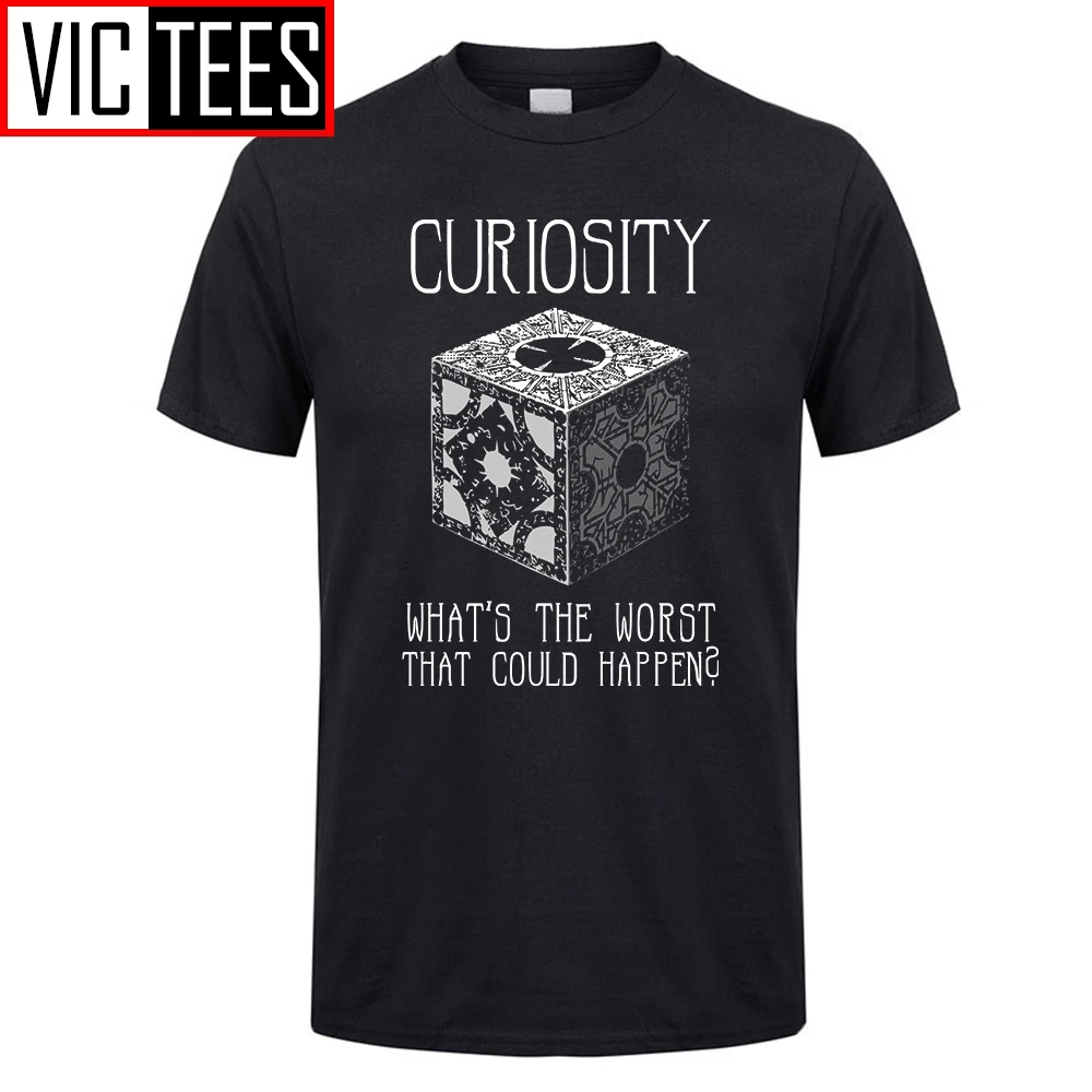 Men's Curiosity Killed Hellraiser Puzzle Box Men Tee Shirts 100% Cotton Tshirts Great Discount T Shirts