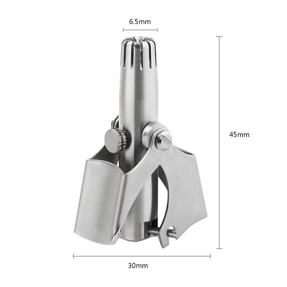 

Portable Nose Trimmer for Men Stainless Steel Manual Nasal Razor Shaver Washable Nose Ear Hair Trimmer Cutter
