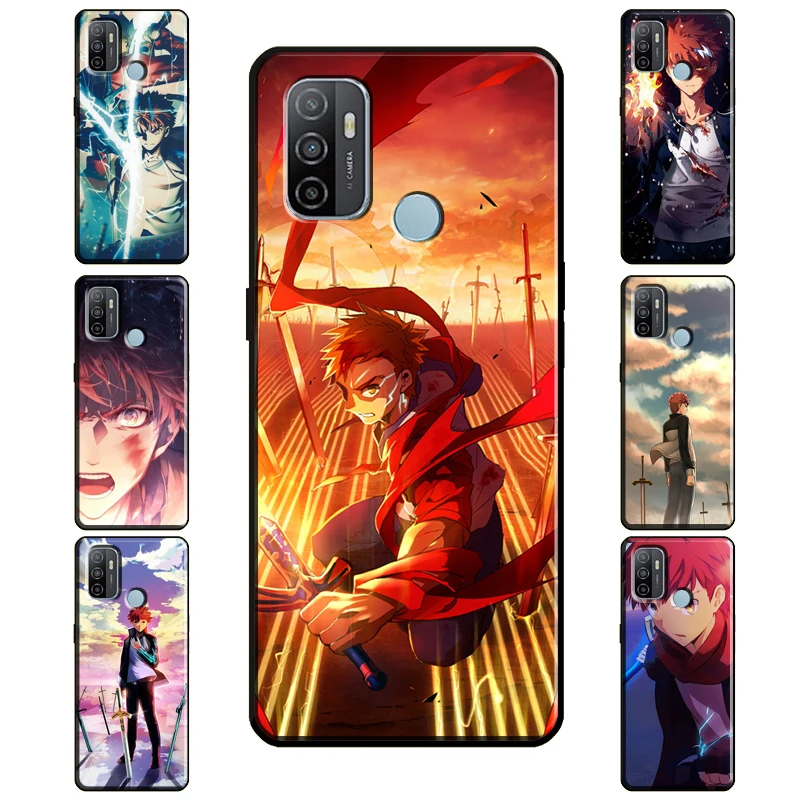 Чехол Shirou Emiya Fate Stay Night для OPPO A5 A9 A53 A31 2020 A1K A3S A5S A83 A91 A52 A72 Find X3 Pro F5 F7 A15 чехол |