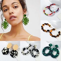 xp new earrings for women unique acrylic pendant earrings fashion luxury geometric dangle earrings 2021 trend creative jewelry