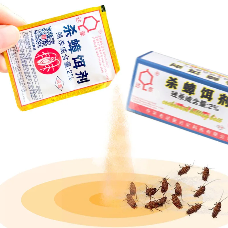 Эффективная Порошковая приманка для тараканов 10 шт. безопасное устранение